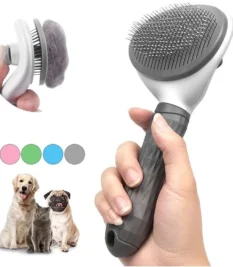 Cepillo para perros y gatos, cepillo de autolimpieza para eliminar el pelo de mascotas deshedding 1 o 10 piezas
