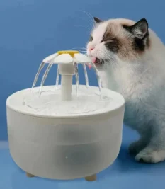 Fuente bebedero de agua automatica USB con forma de flor