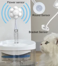 Nuevo dispensador automático de agua para mascotas, fuente de filtro con Sensor de movimiento, Detector infrarrojo Universal alimentado por USB